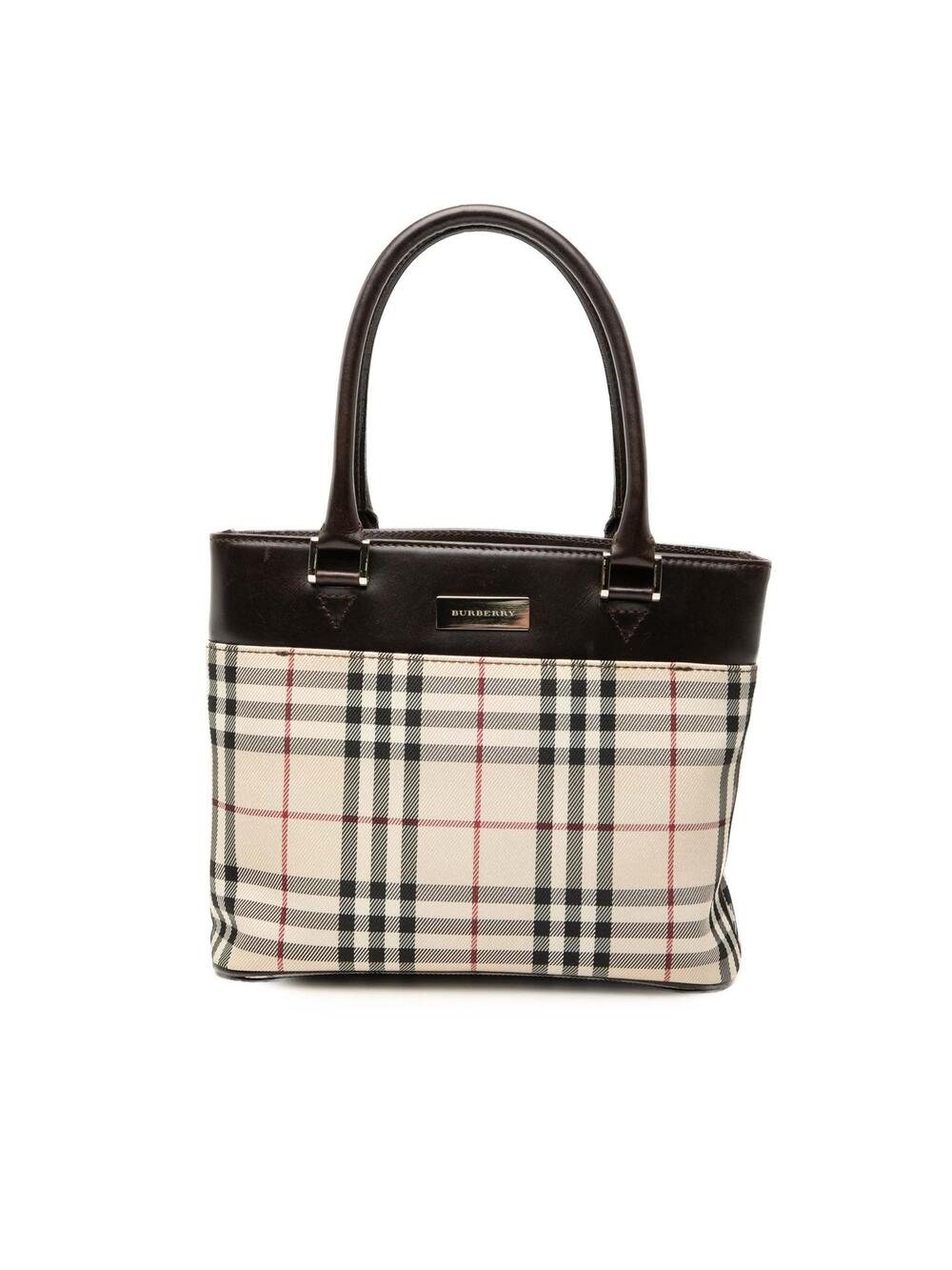 Burberry House Check Canvas Tote Pre- #366051B44B